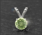 Preview: Anhänger 585 Gold Peridot grün 4,5,6,7mm